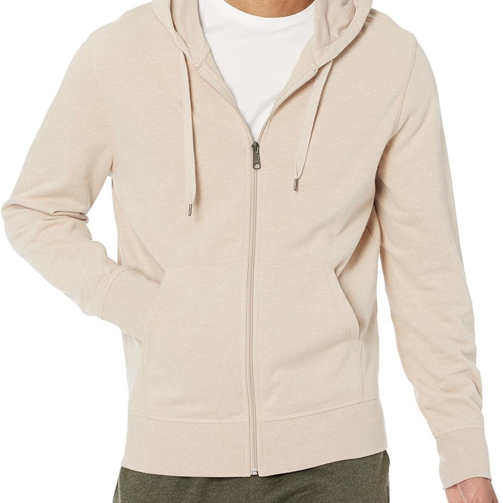 Amazon Essentials Men's Lightweight French Terry Full-Zip Hooded Sweatshirt